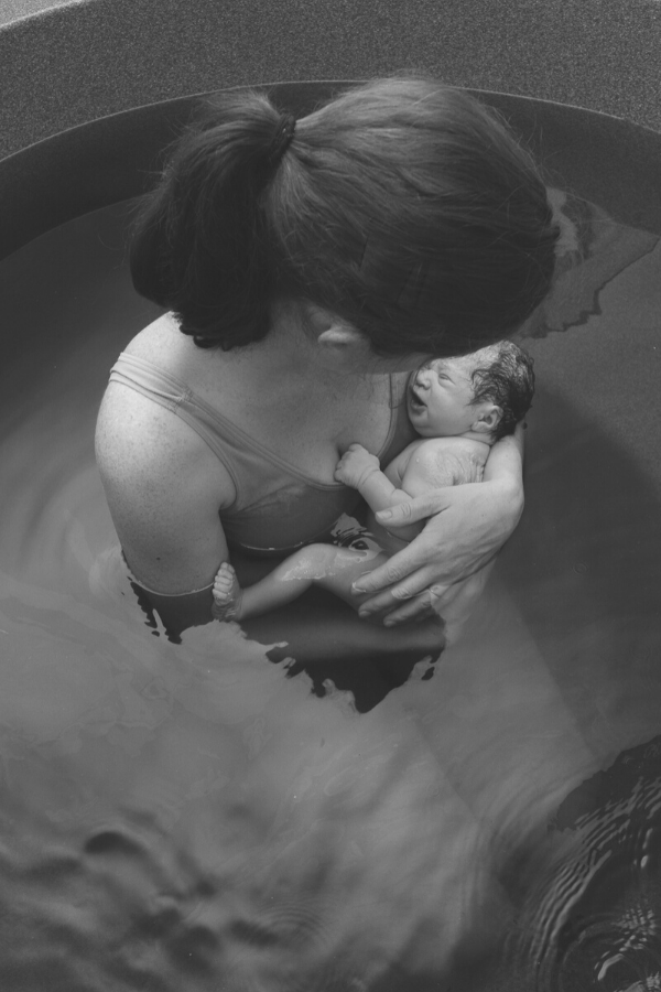 Canva Home Water Birth Photo Sized for Website